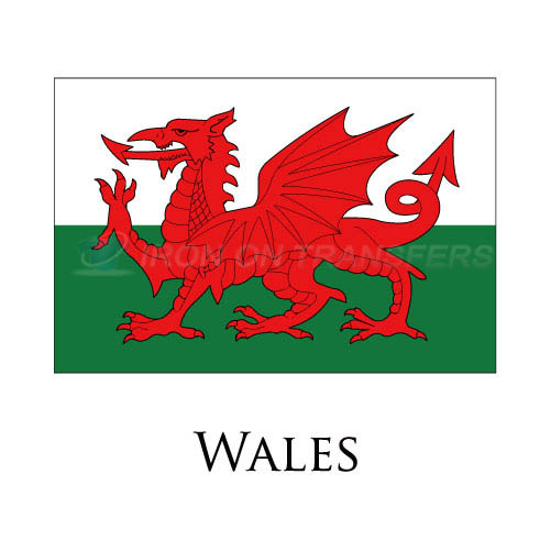 Wales flag Iron-on Stickers (Heat Transfers)NO.2019